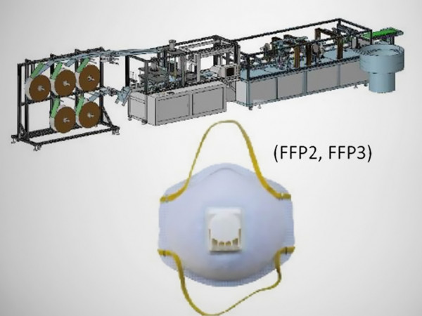 Linee produttive automatiche per mascherine protettive a coppa FFP2 e FFP3
